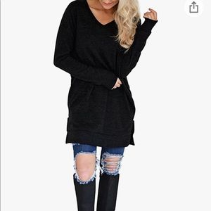 NWT Black VNeck Tunic